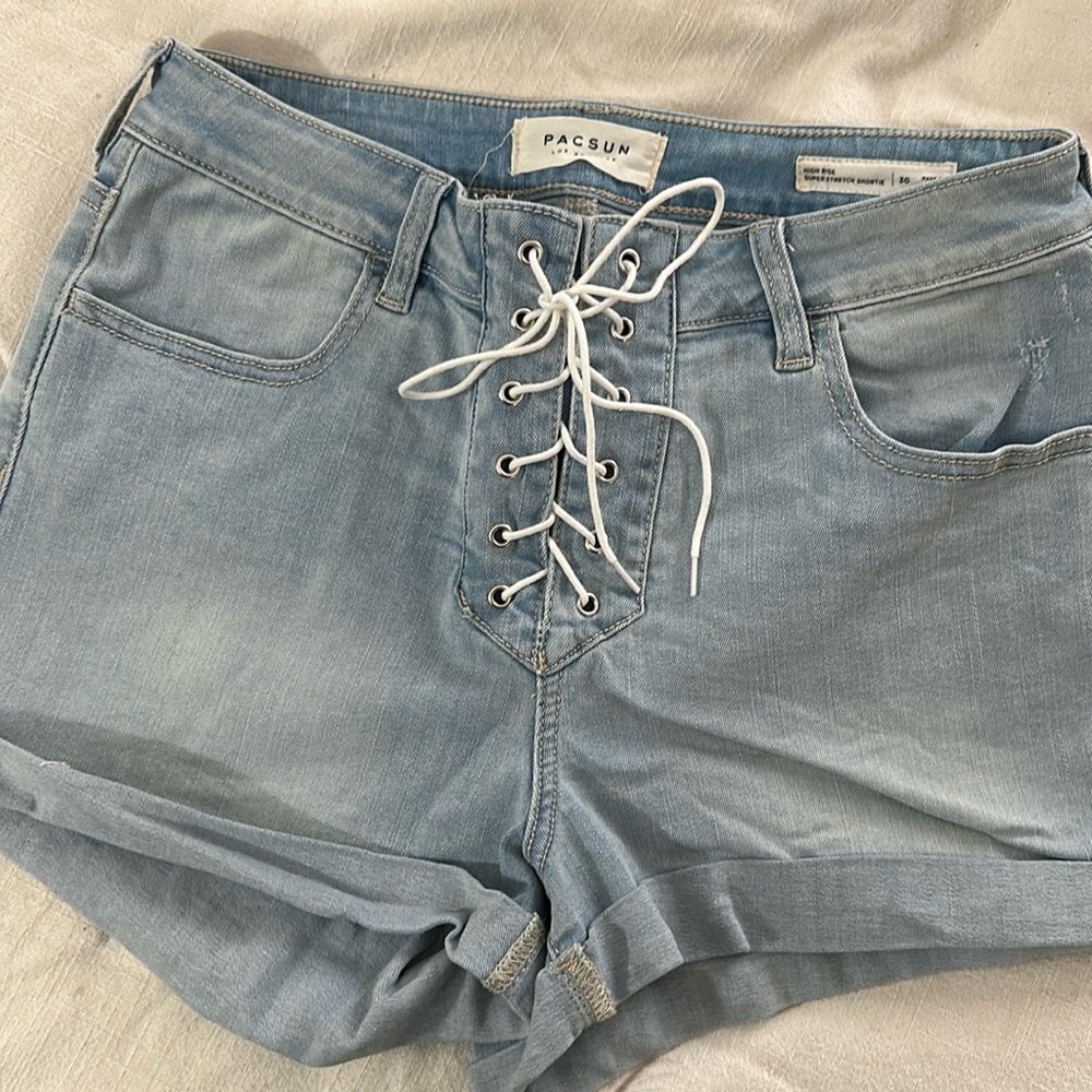 High waisted jean Shorts